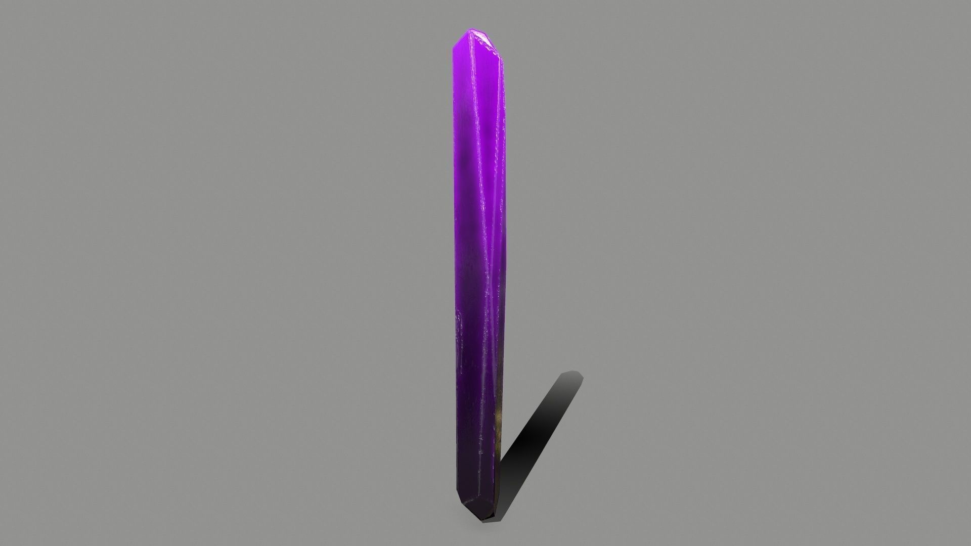 Crystal Set amethyst Low-poly 3D model_11