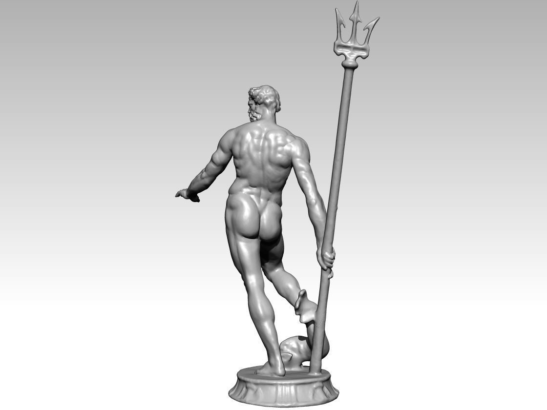 nettuno poseidon neptun bologna italy  3D print model_5