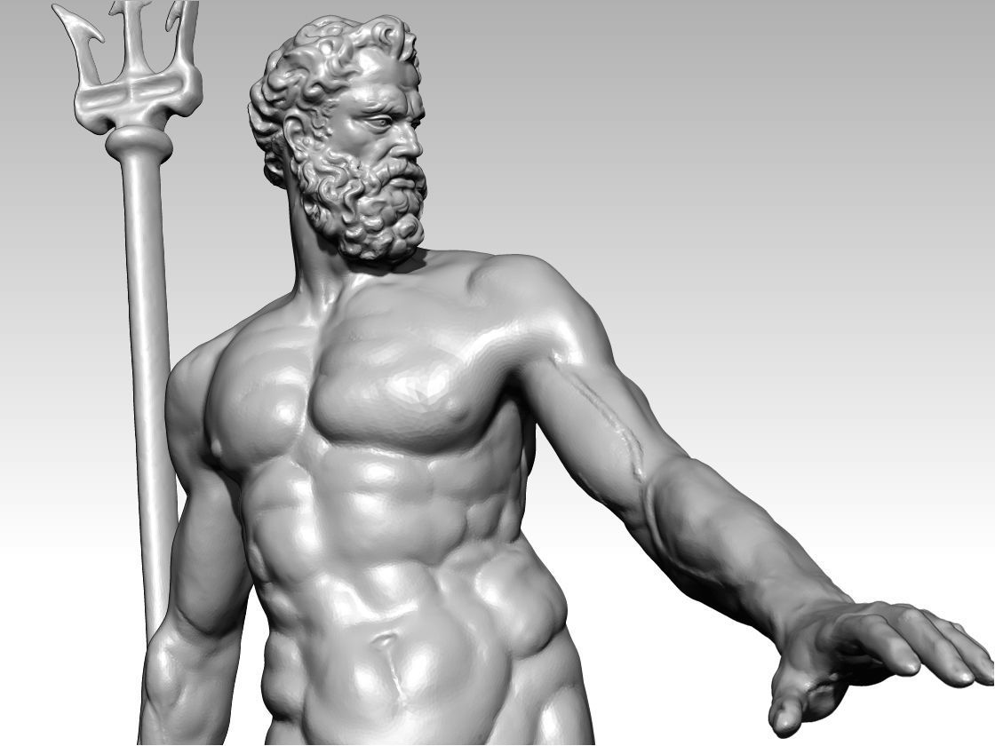 nettuno poseidon neptun bologna italy  3D print model_8