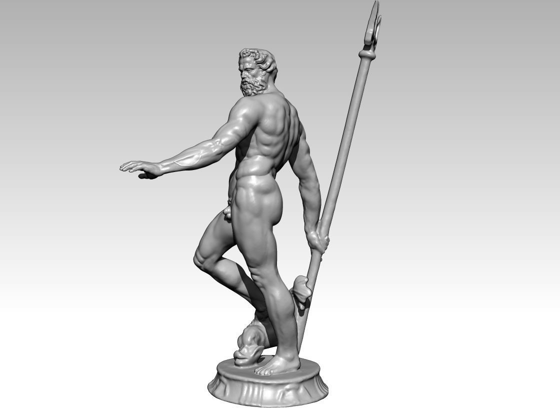 nettuno poseidon neptun bologna italy  3D print model_4