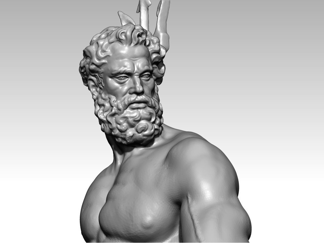 nettuno poseidon neptun bologna italy  3D print model_11