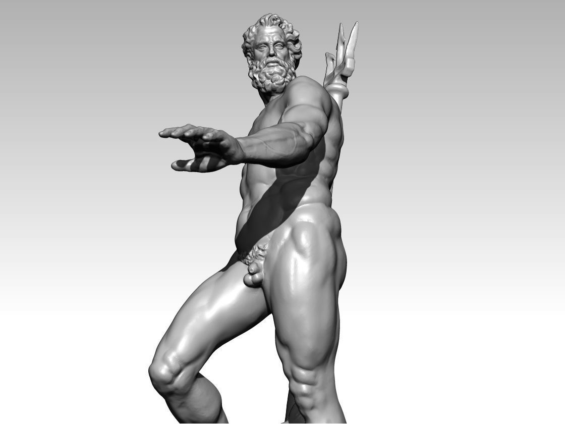 nettuno poseidon neptun bologna italy  3D print model_10