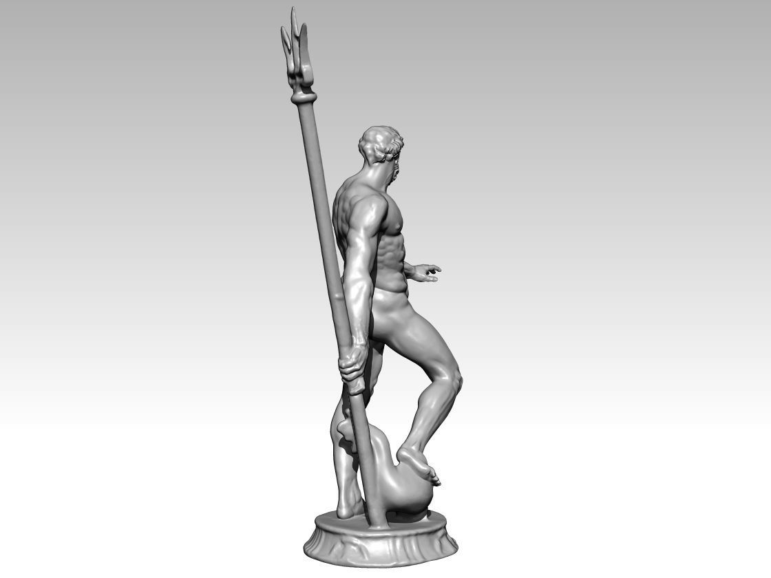 nettuno poseidon neptun bologna italy  3D print model_6