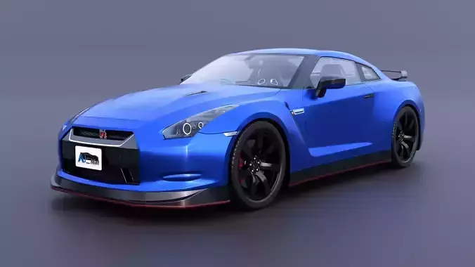 Nissan GT-R R35-Std-SCS01 3D model