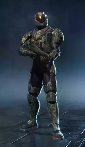 SCI FI Armor Low-poly 3D model