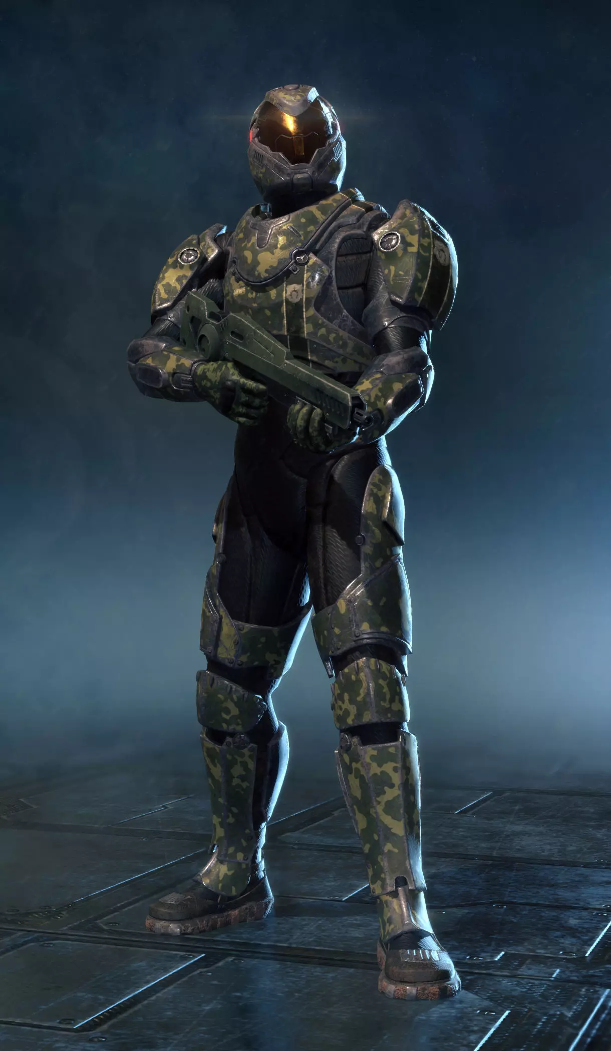 SCI FI Armor Low-poly 3D model_0