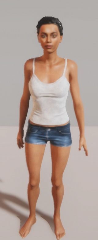 Unity Digital Human RH009 Free 3D model_12