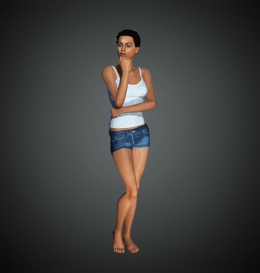 Unity Digital Human RH009 Free 3D model_9