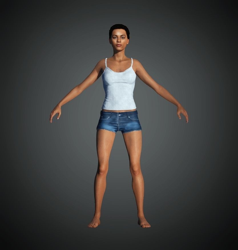 Unity Digital Human RH009 Free 3D model_1