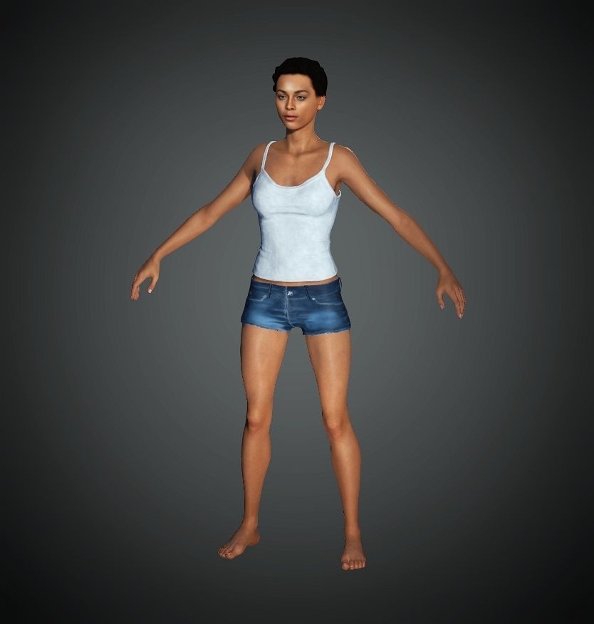 Unity Digital Human RH009 Free 3D model_4