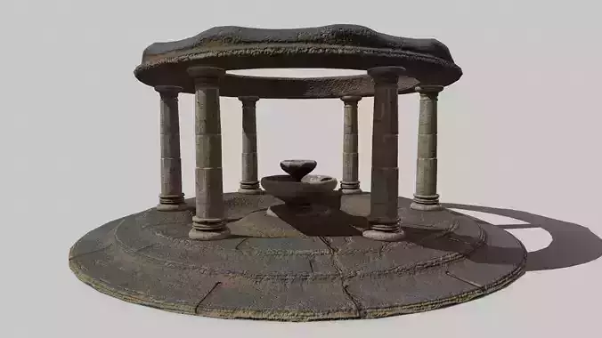 Altar Set stone fountain