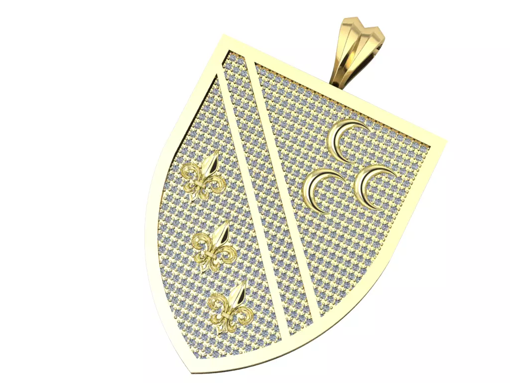 Diamond necklace  3D print model_0