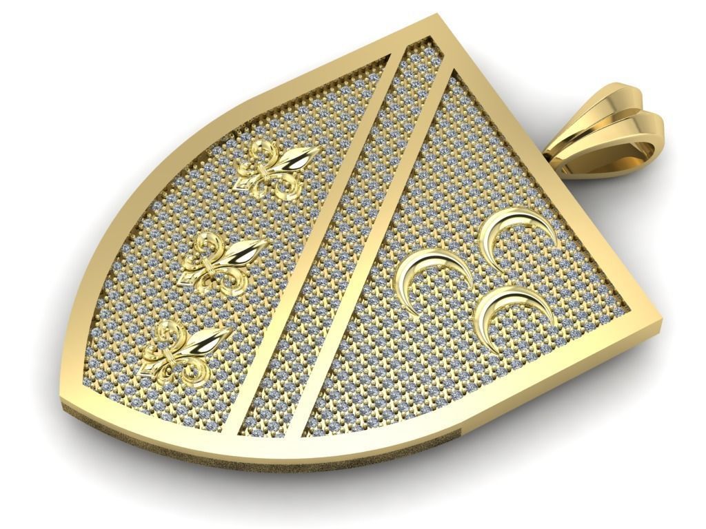 Diamond necklace  3D print model_1