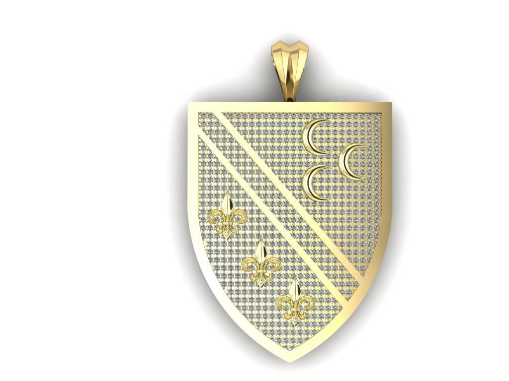 Diamond necklace  3D print model_2