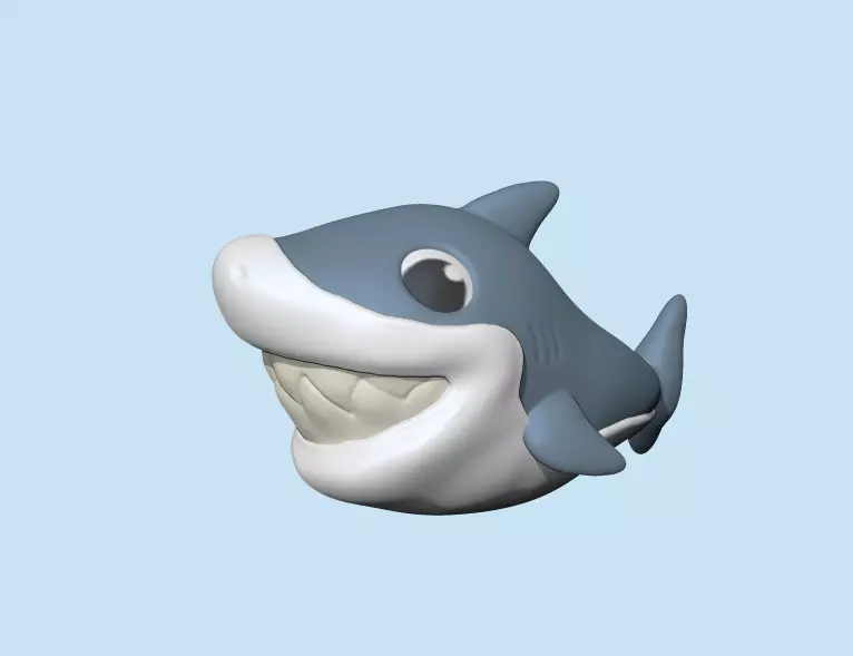 Funny Shark 3D print model_0