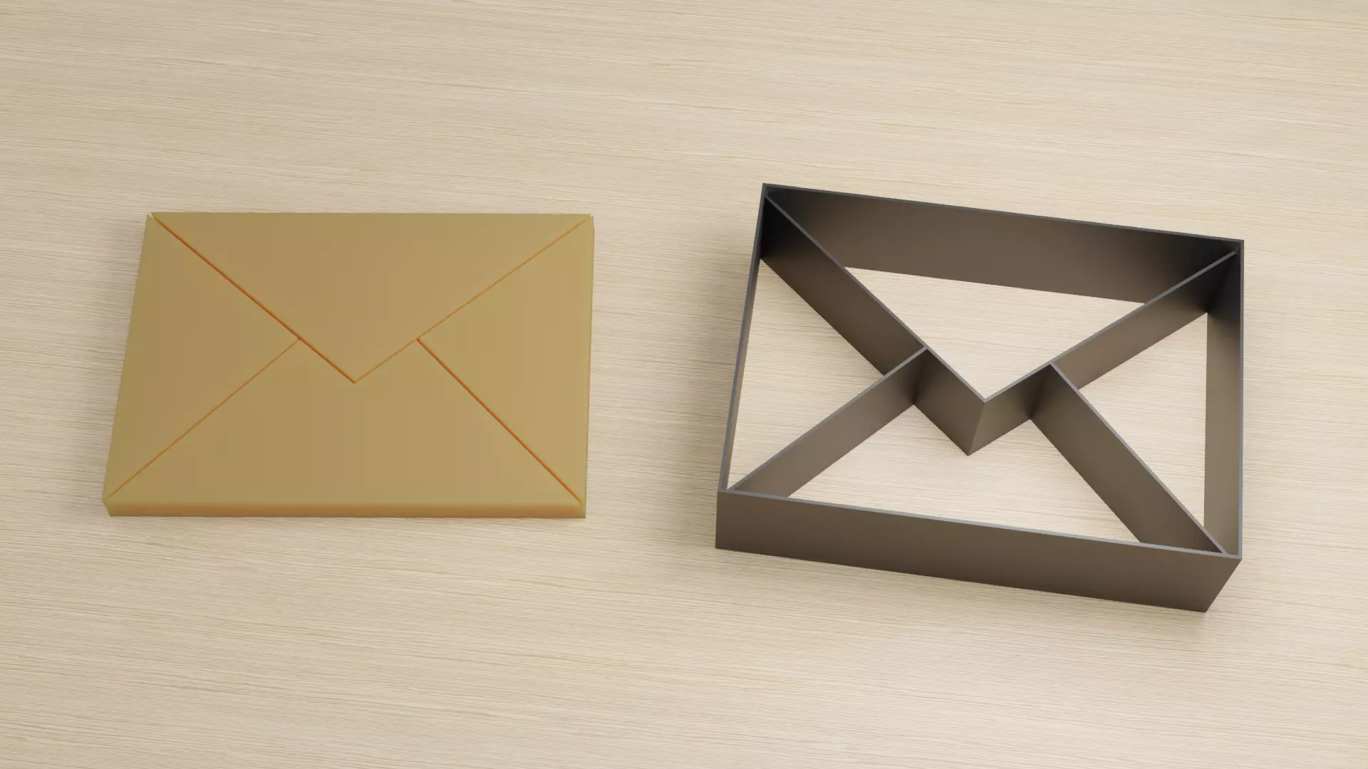 Envelope Cookie Cutter 3D print model Free 3D print model_0