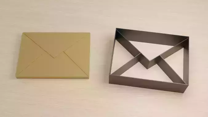 Envelope Cookie Cutter 3D print model