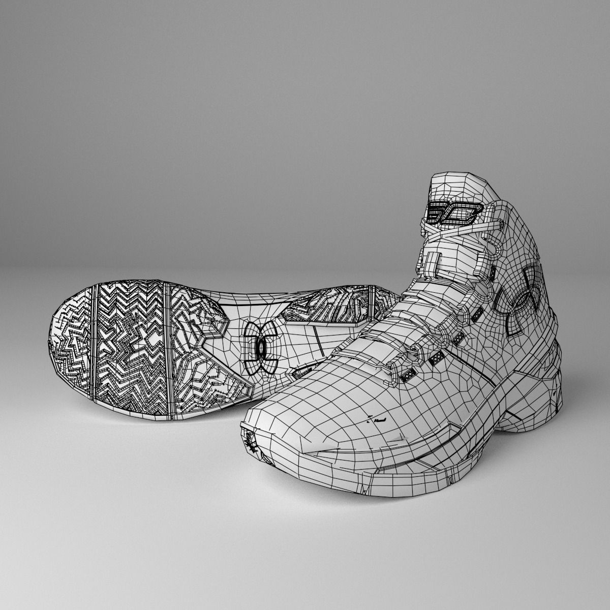 Under Armour Curry Two 3D model_5
