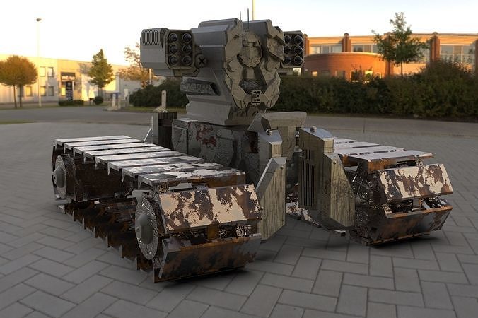 Tracked Mech Figure 3D print model