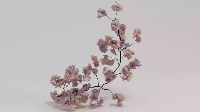 Crepe Paper Blossom Branch