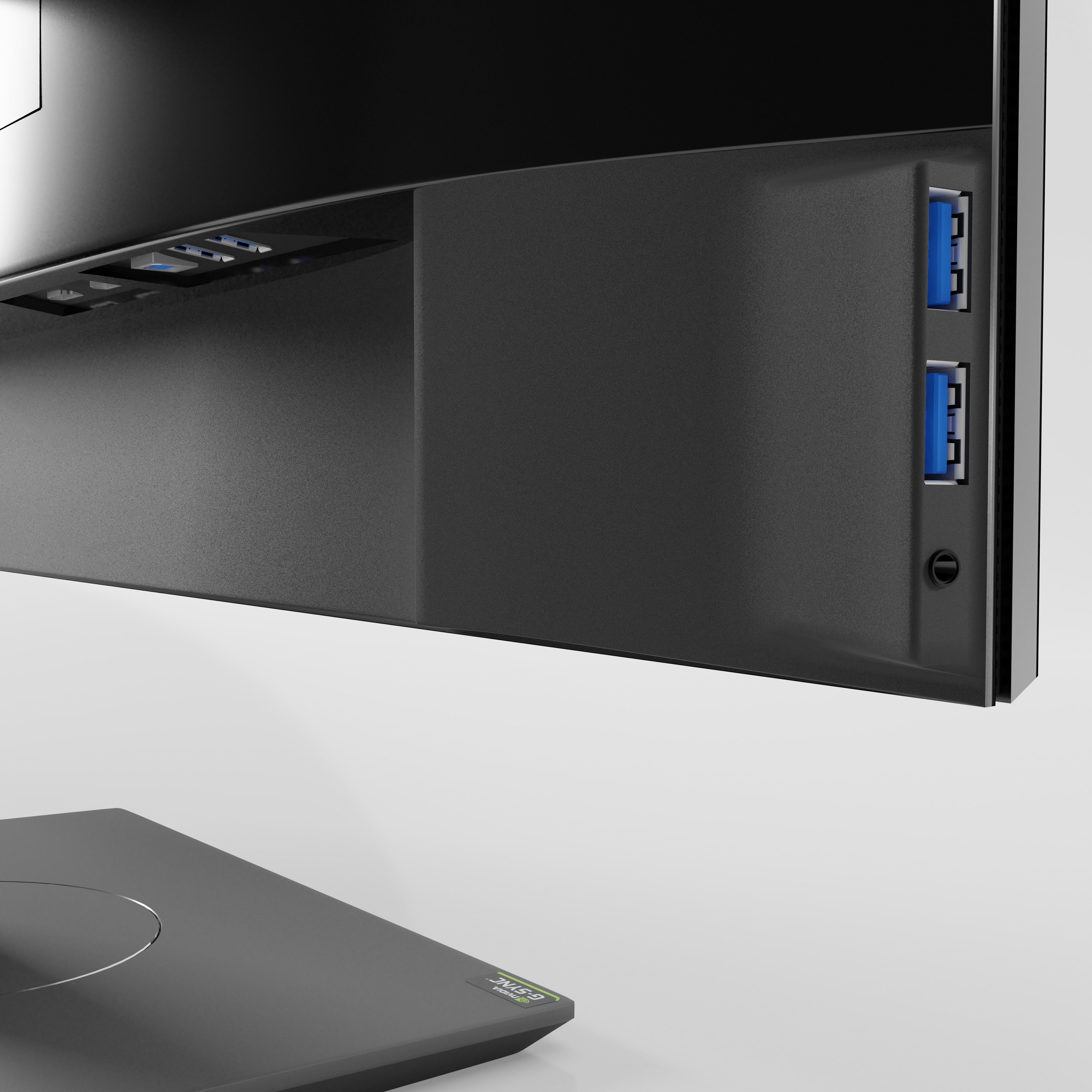 PC gaming monitor DELL S2712DG  3D model_4