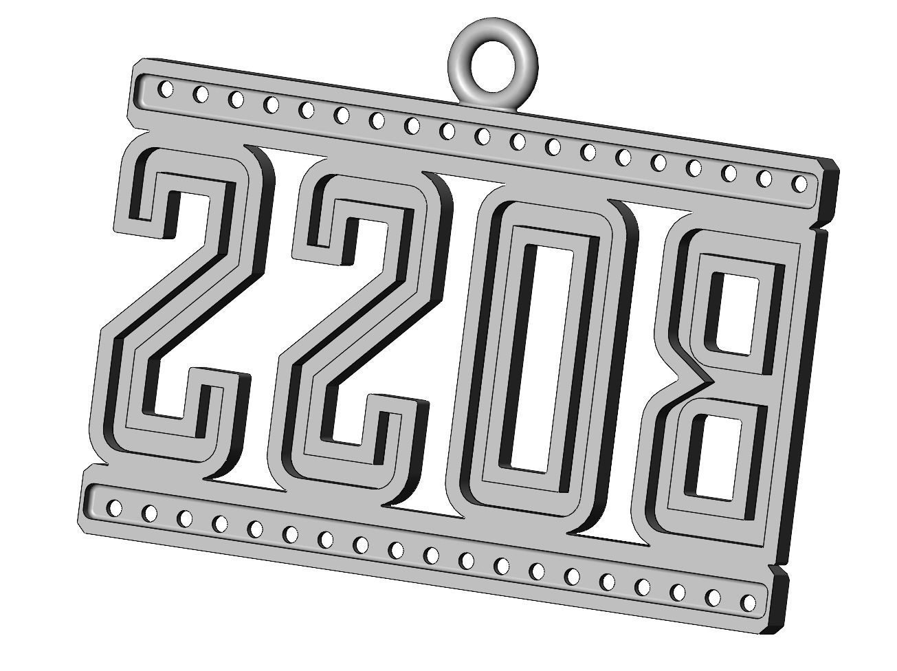 Small BOSS Diamond pendant and charm 3D print model_10