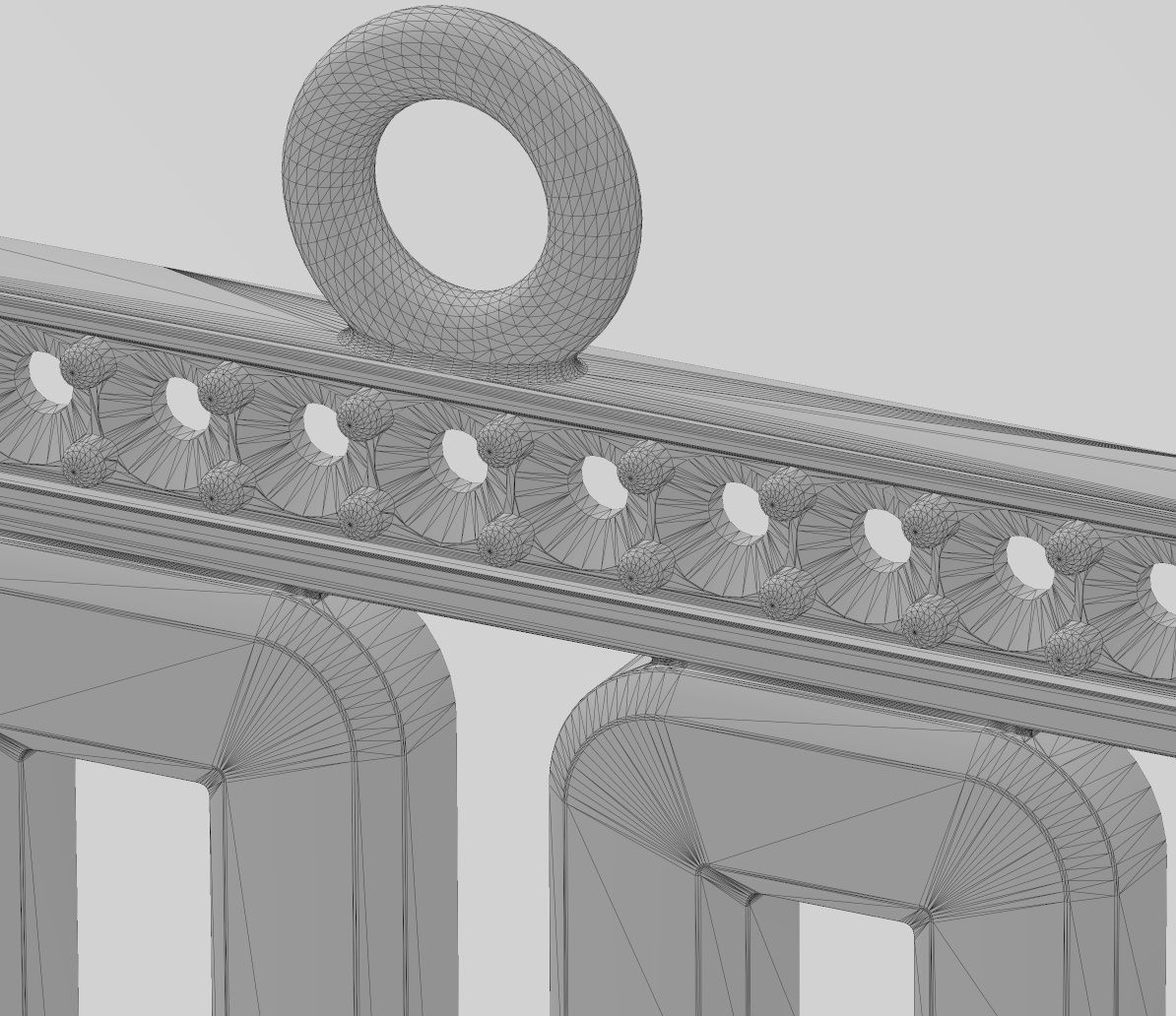 Small BOSS Diamond pendant and charm 3D print model_15