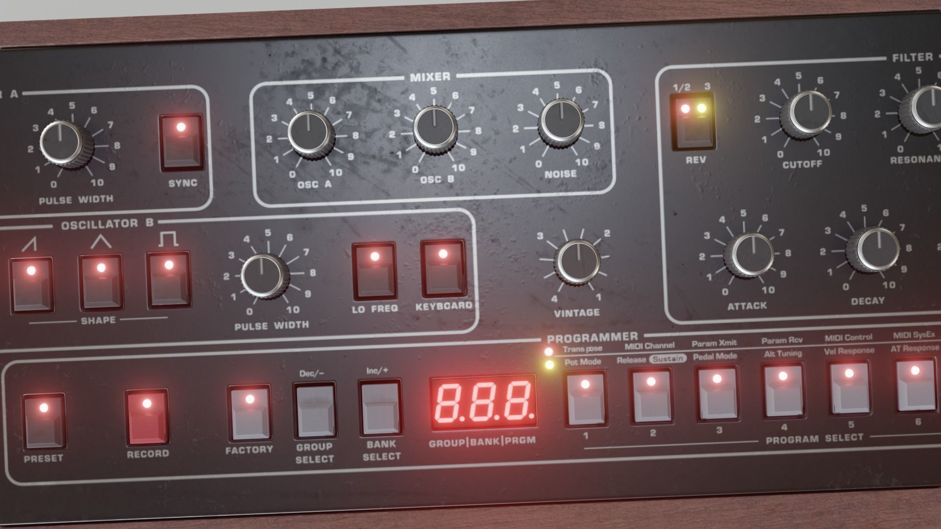 Sequential Prophet 5 3D model_11