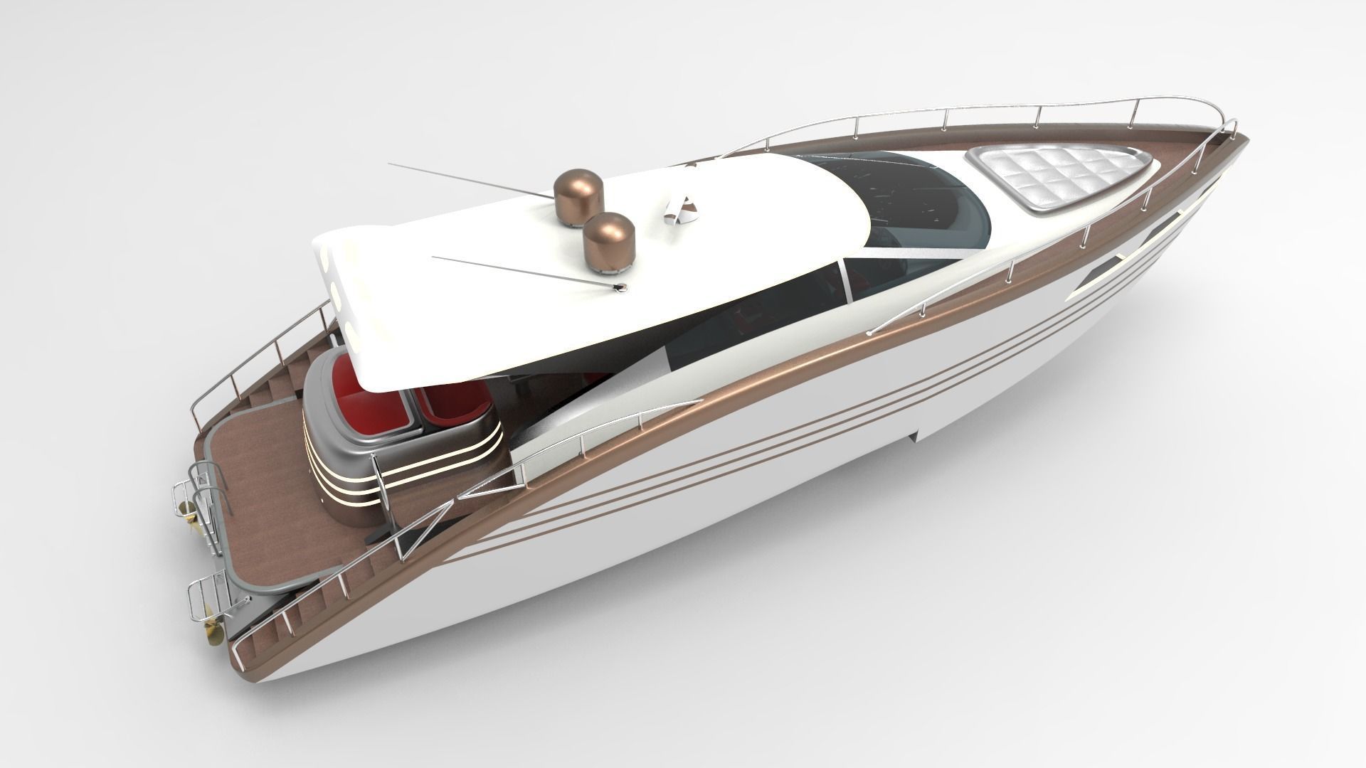 Luxury Yacht II 3D model_1