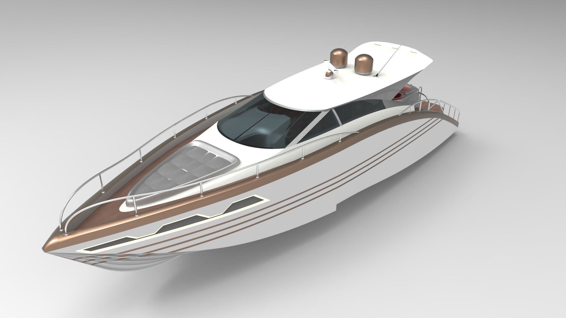 Luxury Yacht II 3D model_2