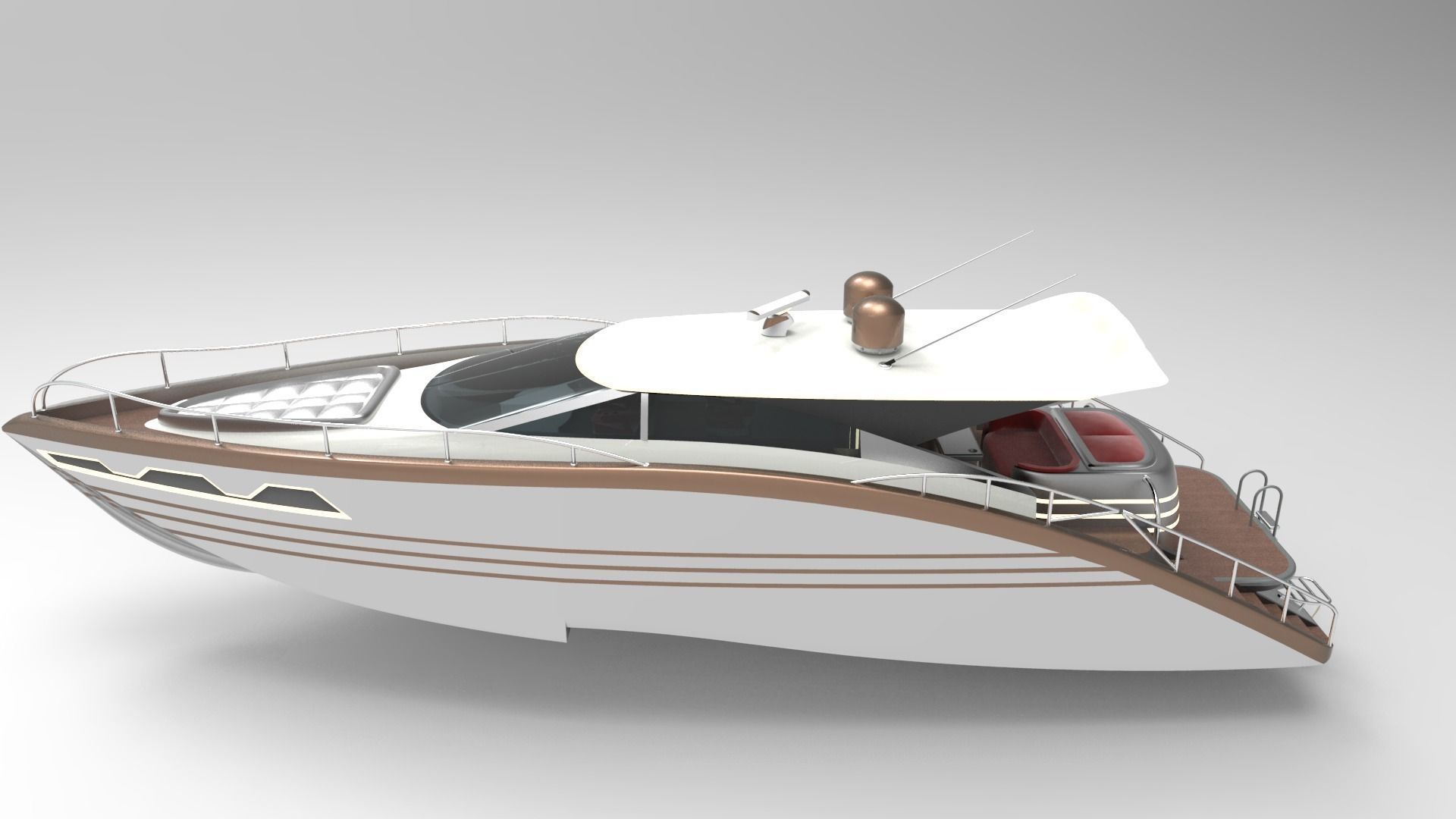 Luxury Yacht II 3D model_4