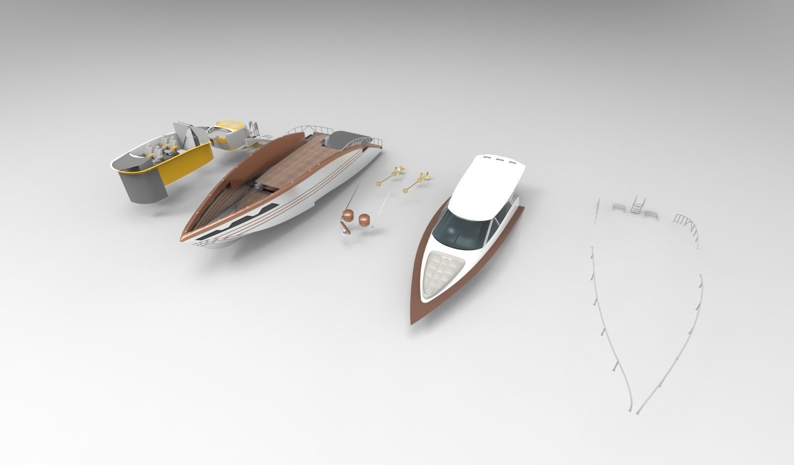 Luxury Yacht II 3D model_8