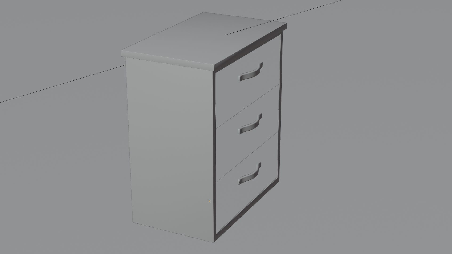 Cabinet for Display with green pastel color 3D model_5
