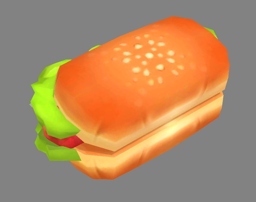 Cartoon Food-Hot Dog Low-poly 3D model_1