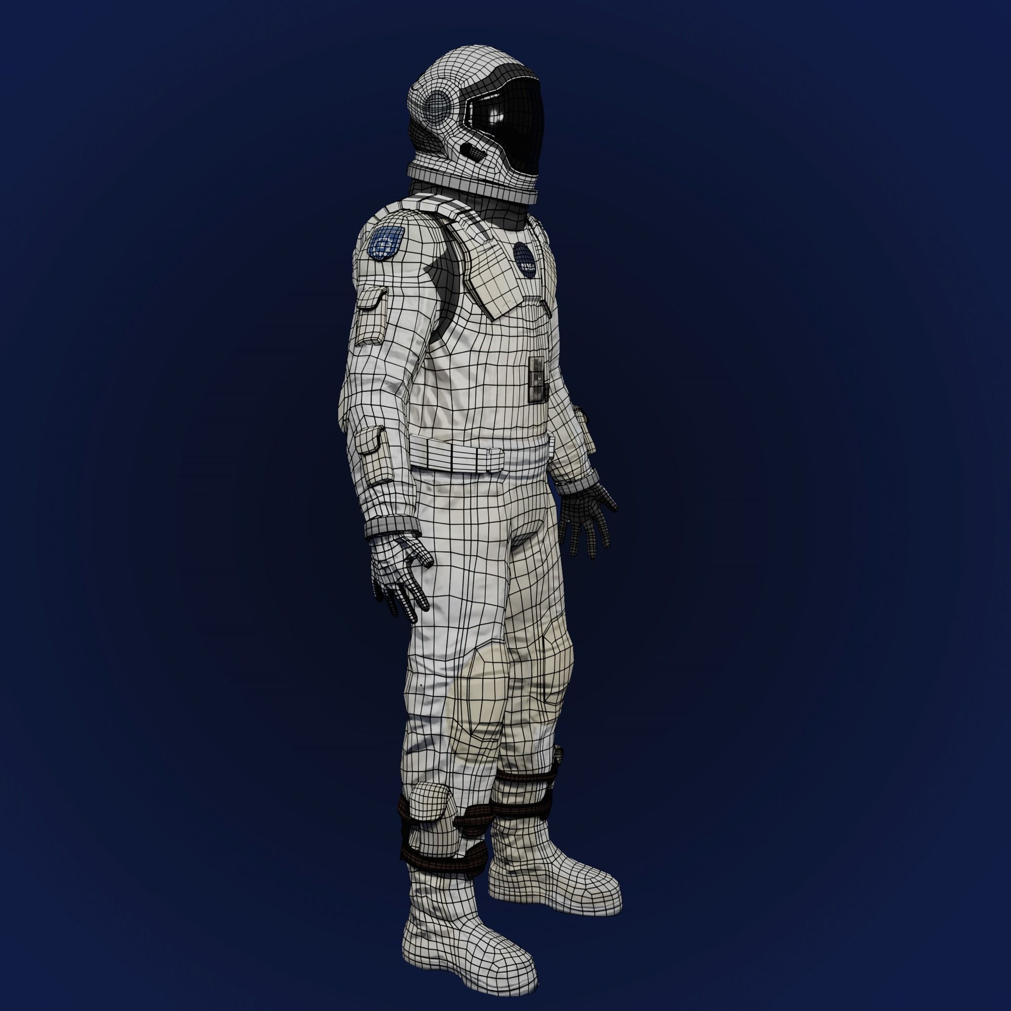 Sci Fi Space Suit Interstellar 3D Low-poly 3D model_6