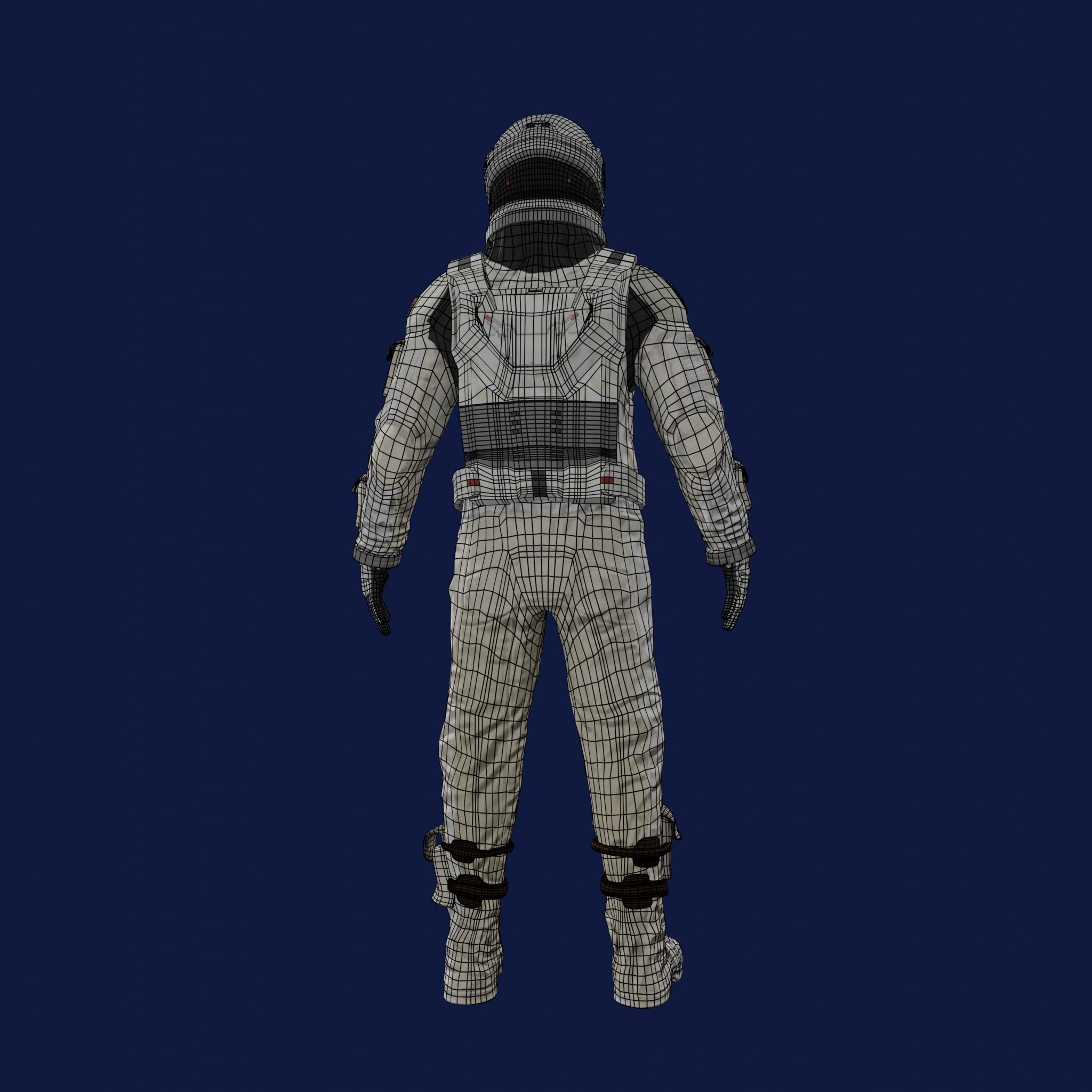 Sci Fi Space Suit Interstellar 3D Low-poly 3D model_33