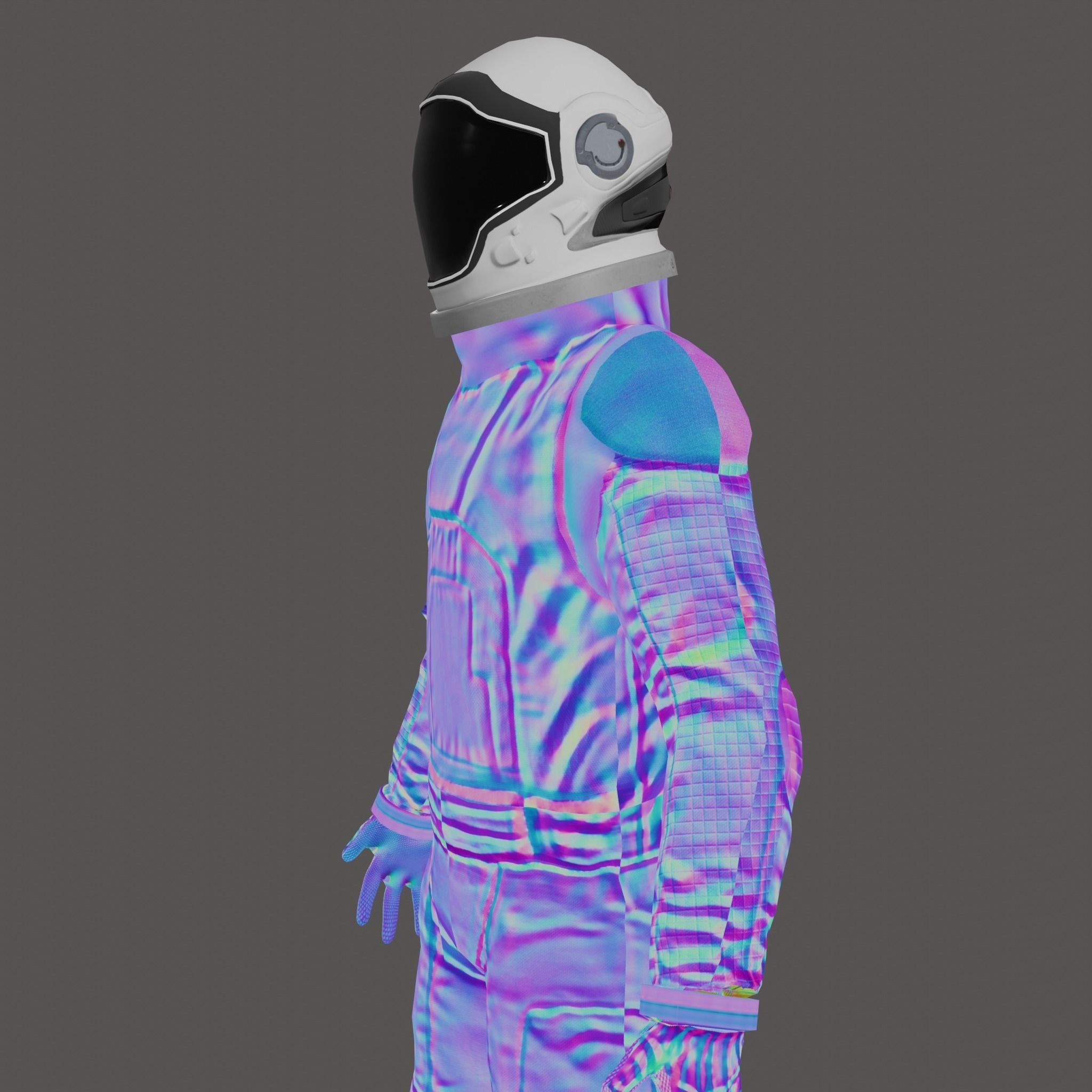 Sci Fi Space Suit Interstellar 3D Low-poly 3D model_20