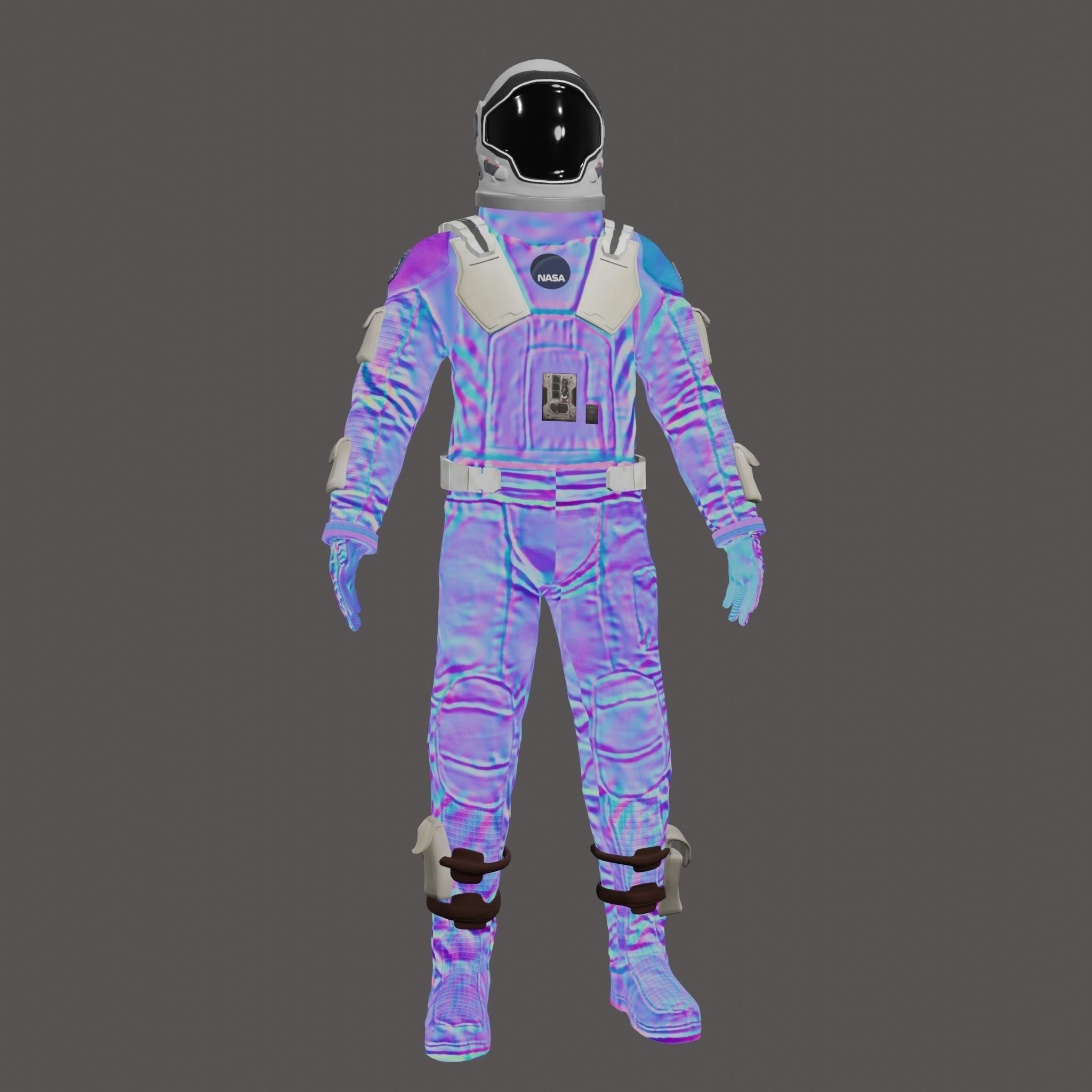 Sci Fi Space Suit Interstellar 3D Low-poly 3D model_18