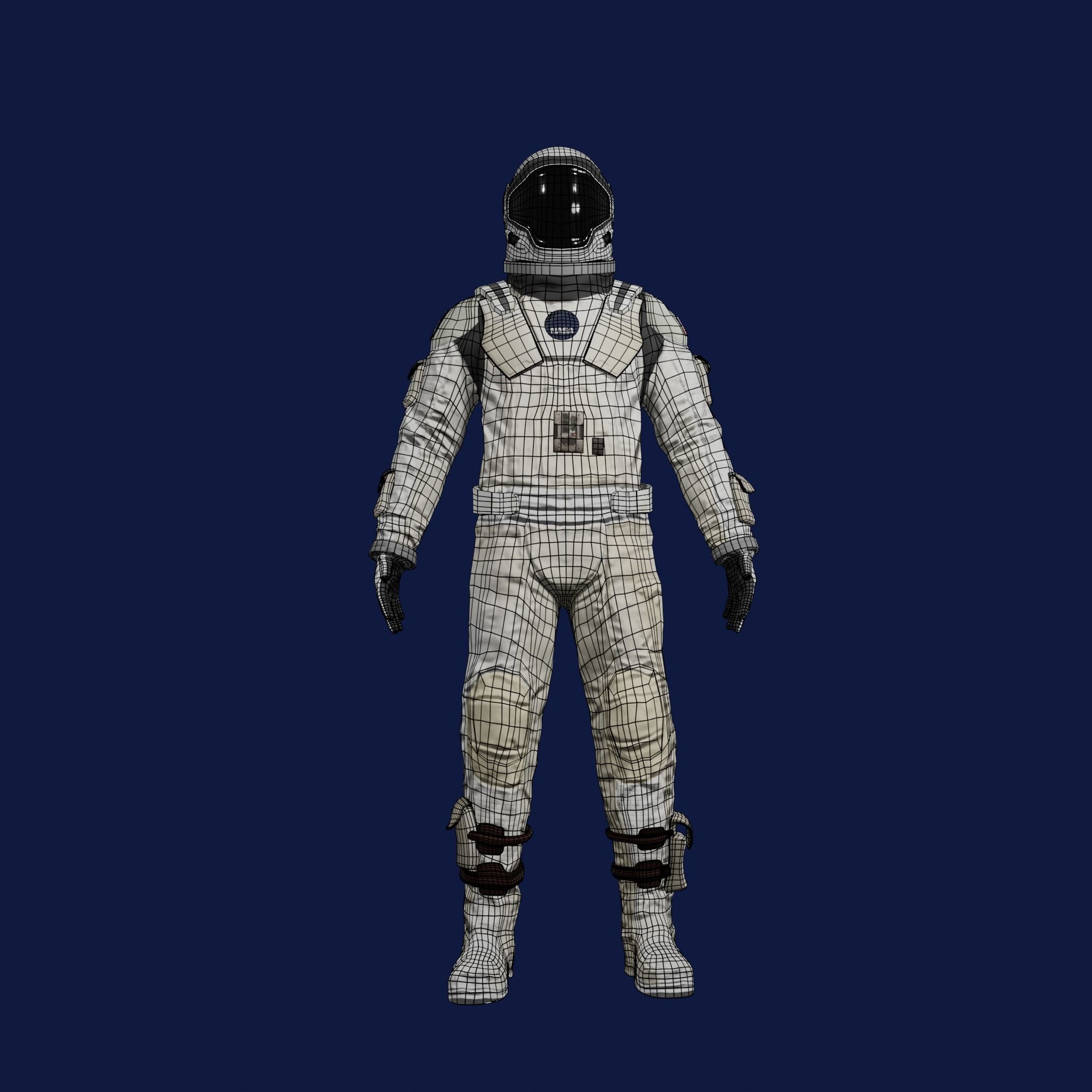 Sci Fi Space Suit Interstellar 3D Low-poly 3D model_43