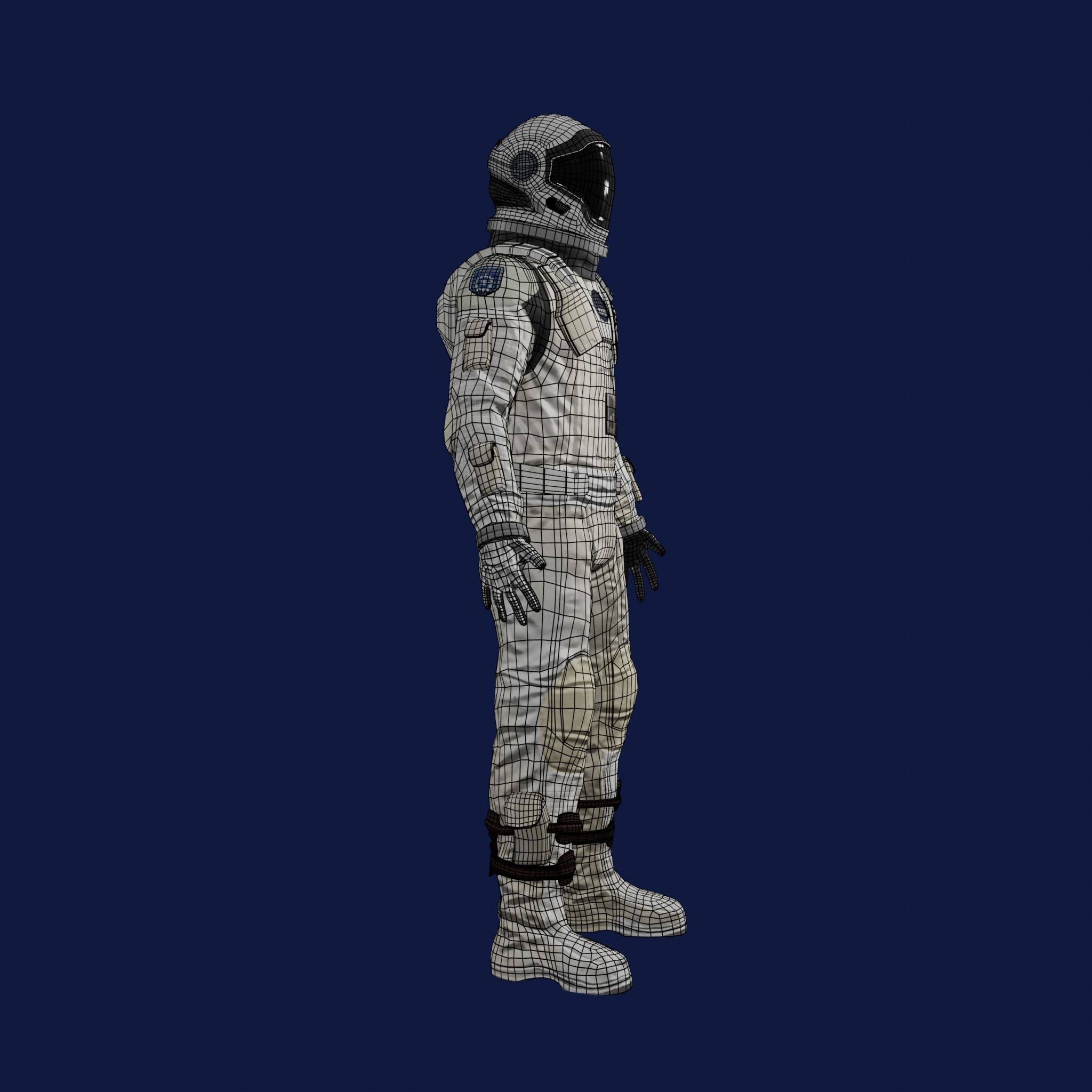 Sci Fi Space Suit Interstellar 3D Low-poly 3D model_38