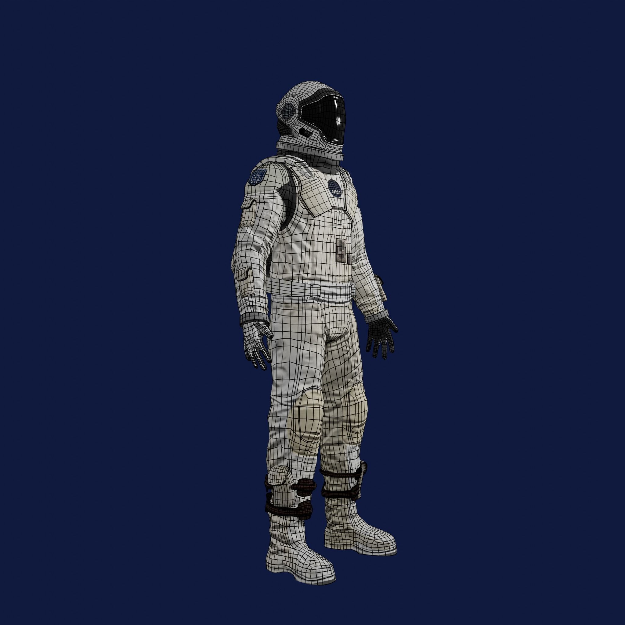 Sci Fi Space Suit Interstellar 3D Low-poly 3D model_39