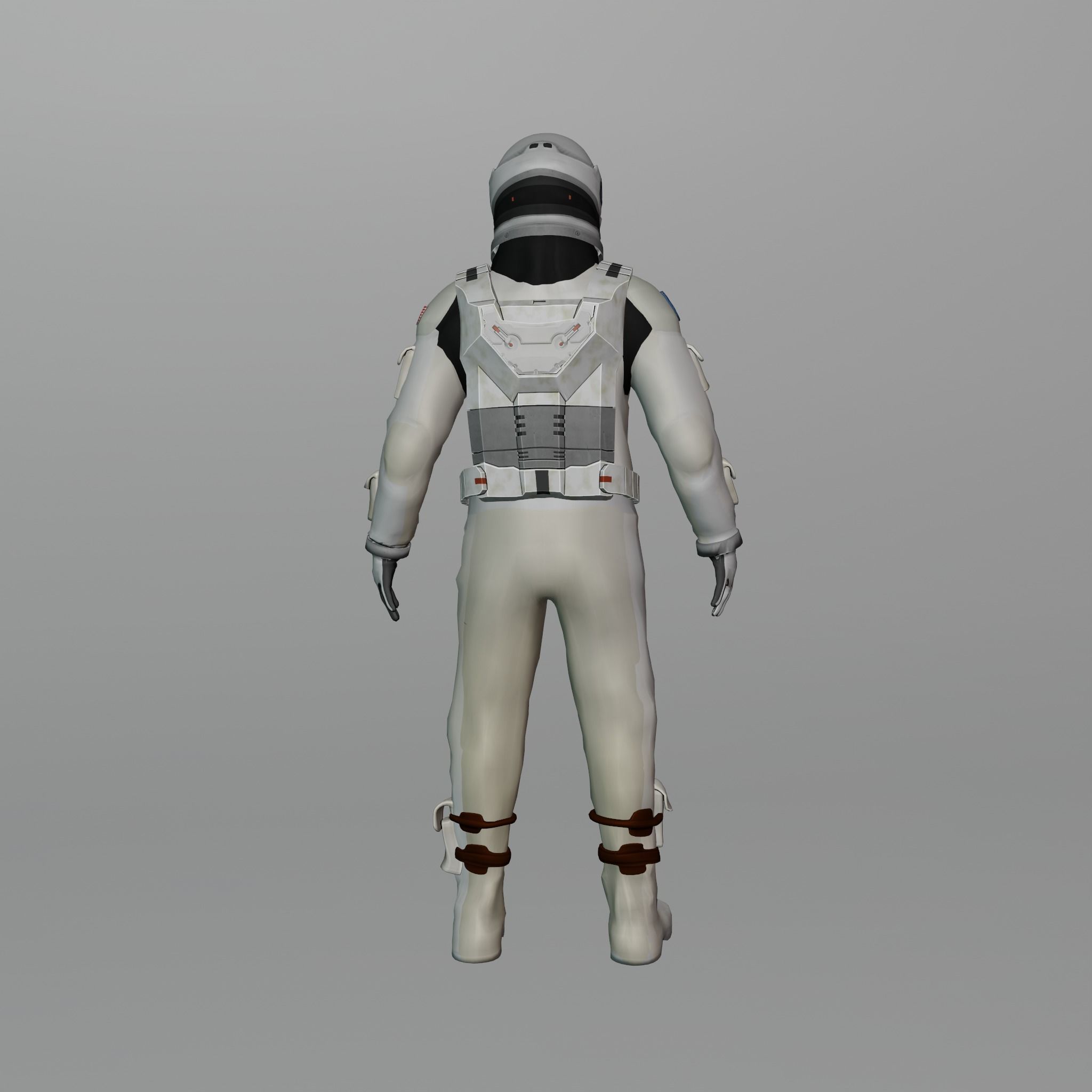 Sci Fi Space Suit Interstellar 3D Low-poly 3D model_15