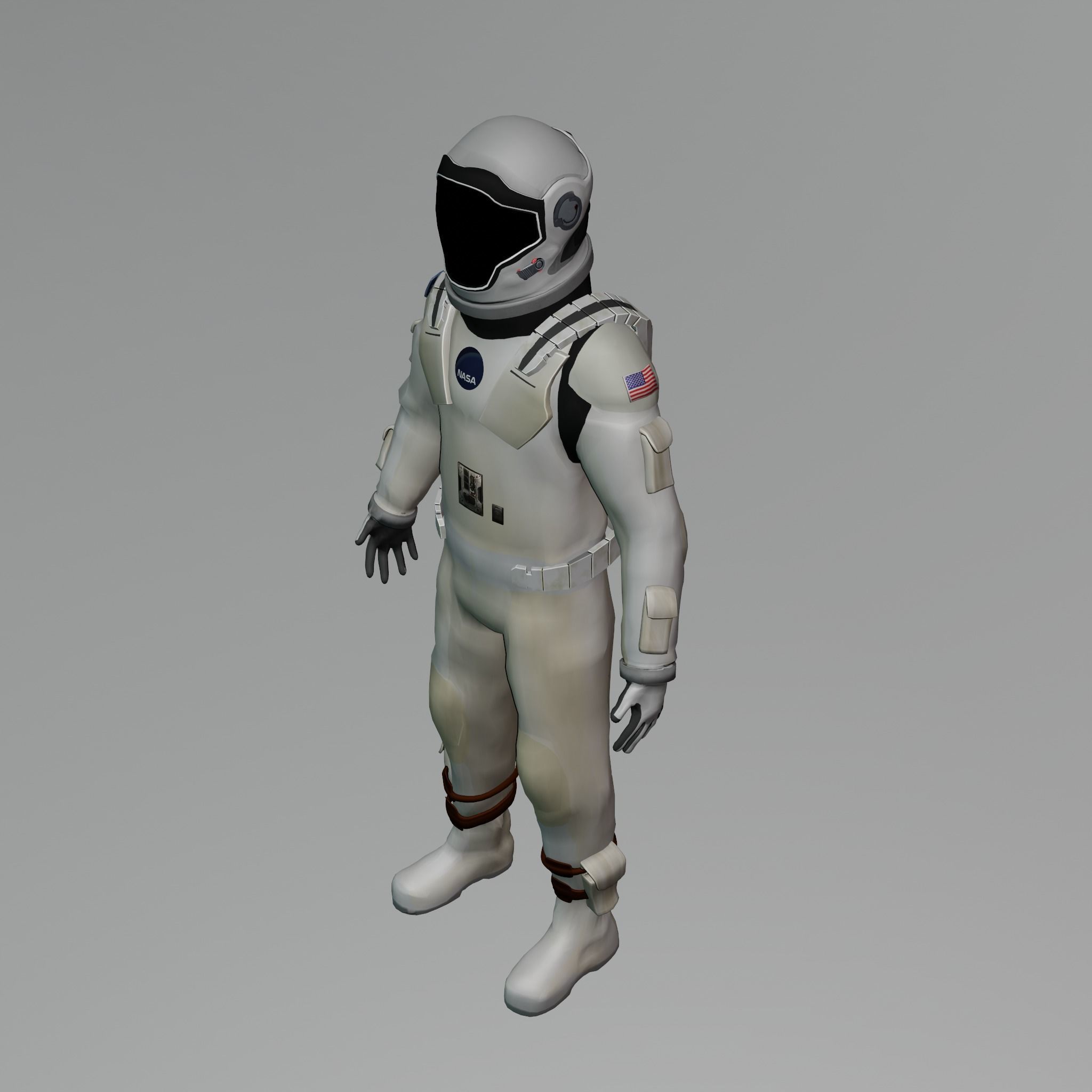 Sci Fi Space Suit Interstellar 3D Low-poly 3D model_17