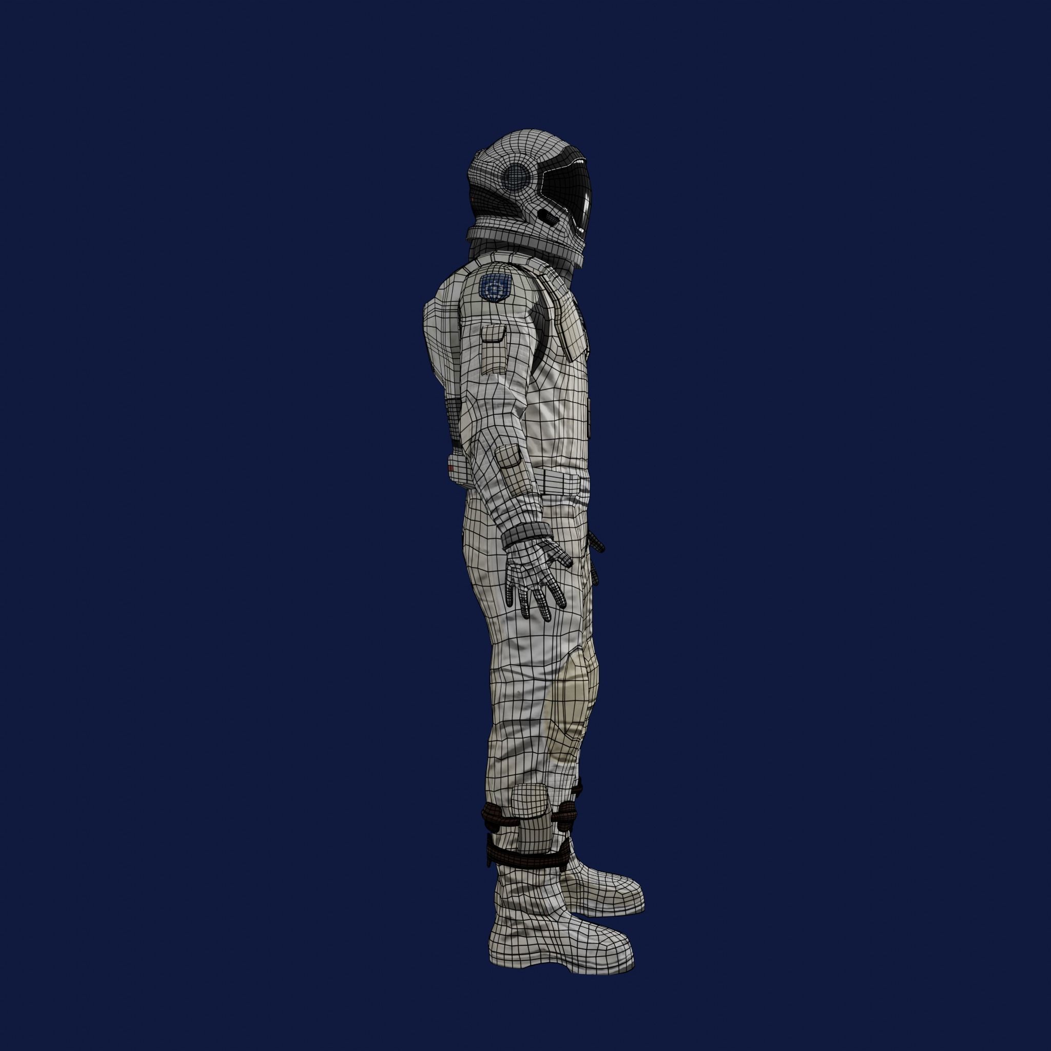 Sci Fi Space Suit Interstellar 3D Low-poly 3D model_37
