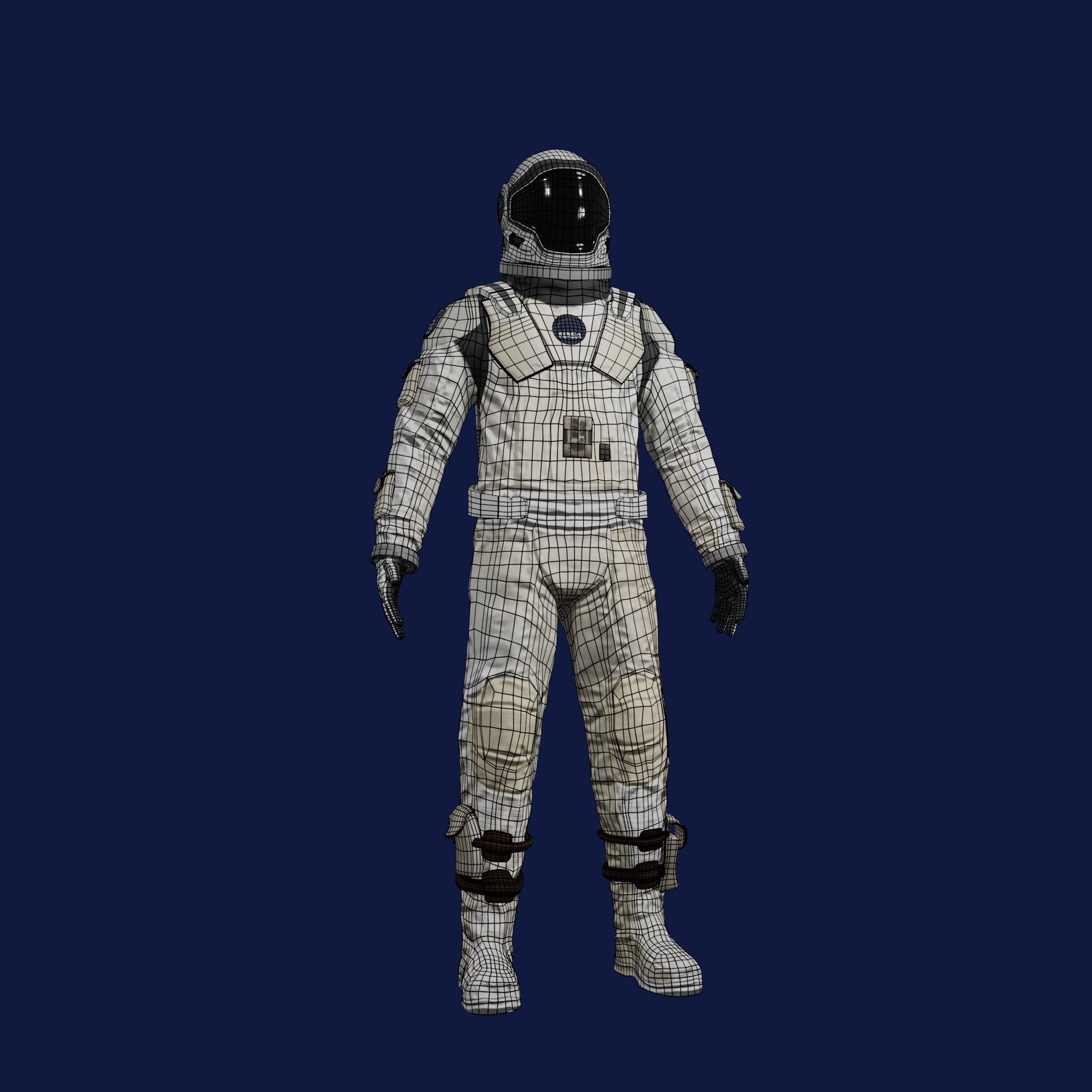 Sci Fi Space Suit Interstellar 3D Low-poly 3D model_42