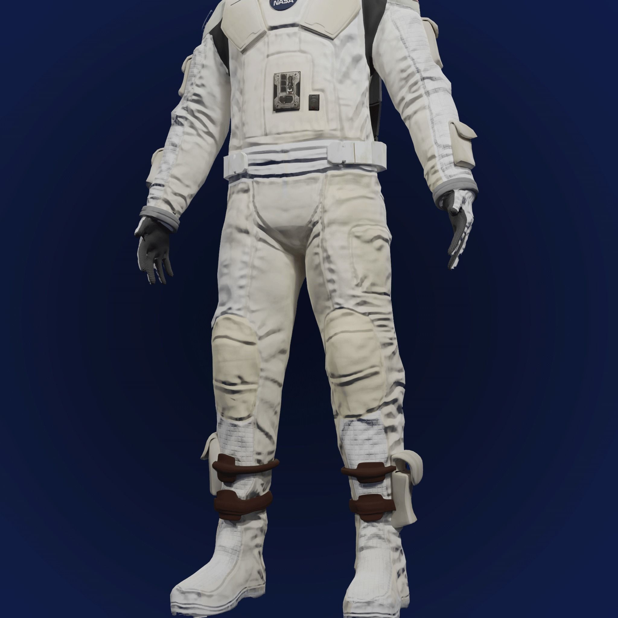 Sci Fi Space Suit Interstellar 3D Low-poly 3D model_11