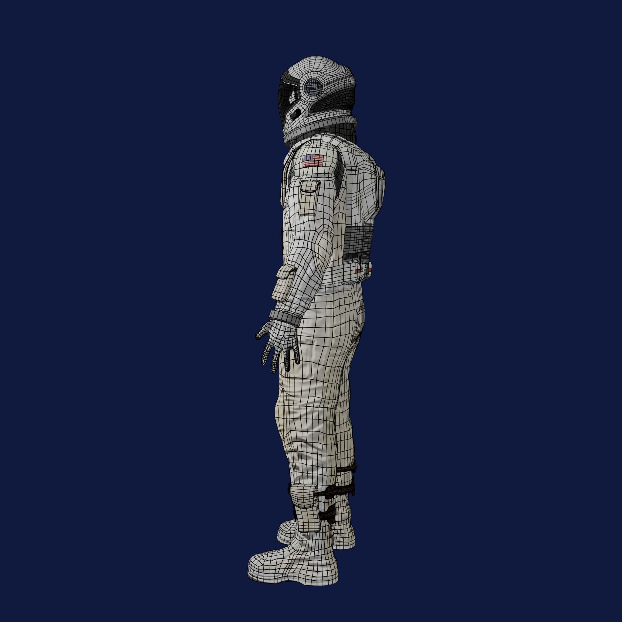 Sci Fi Space Suit Interstellar 3D Low-poly 3D model_27