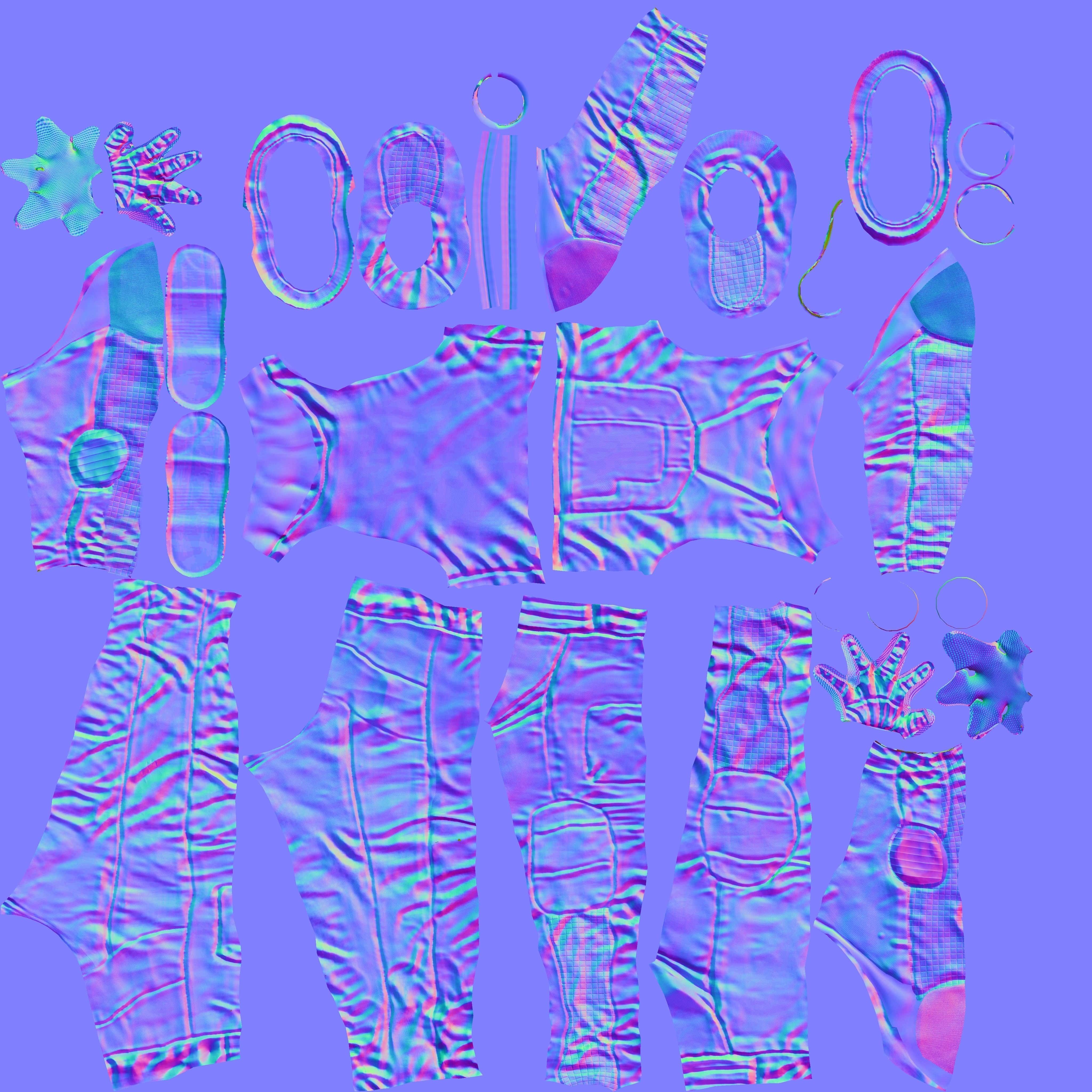 Sci Fi Space Suit Interstellar 3D Low-poly 3D model_44