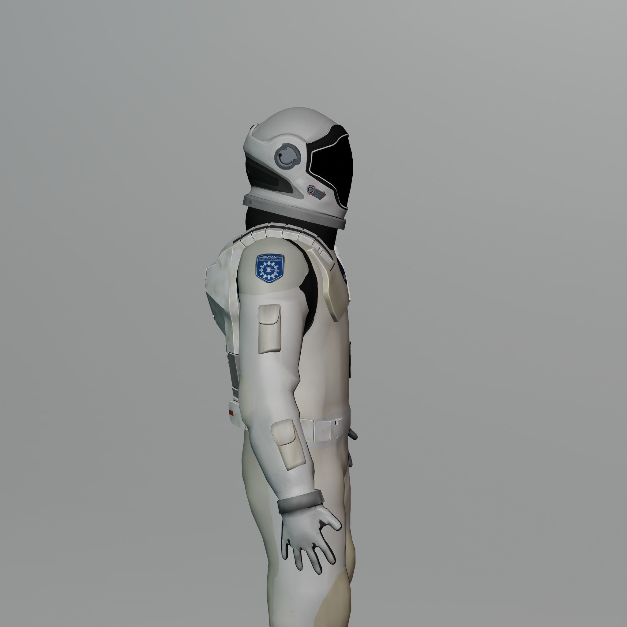 Sci Fi Space Suit Interstellar 3D Low-poly 3D model_16