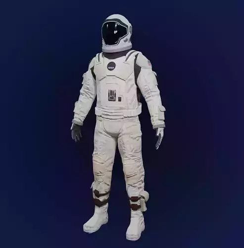Sci Fi Space Suit Interstellar 3D Low-poly 3D model